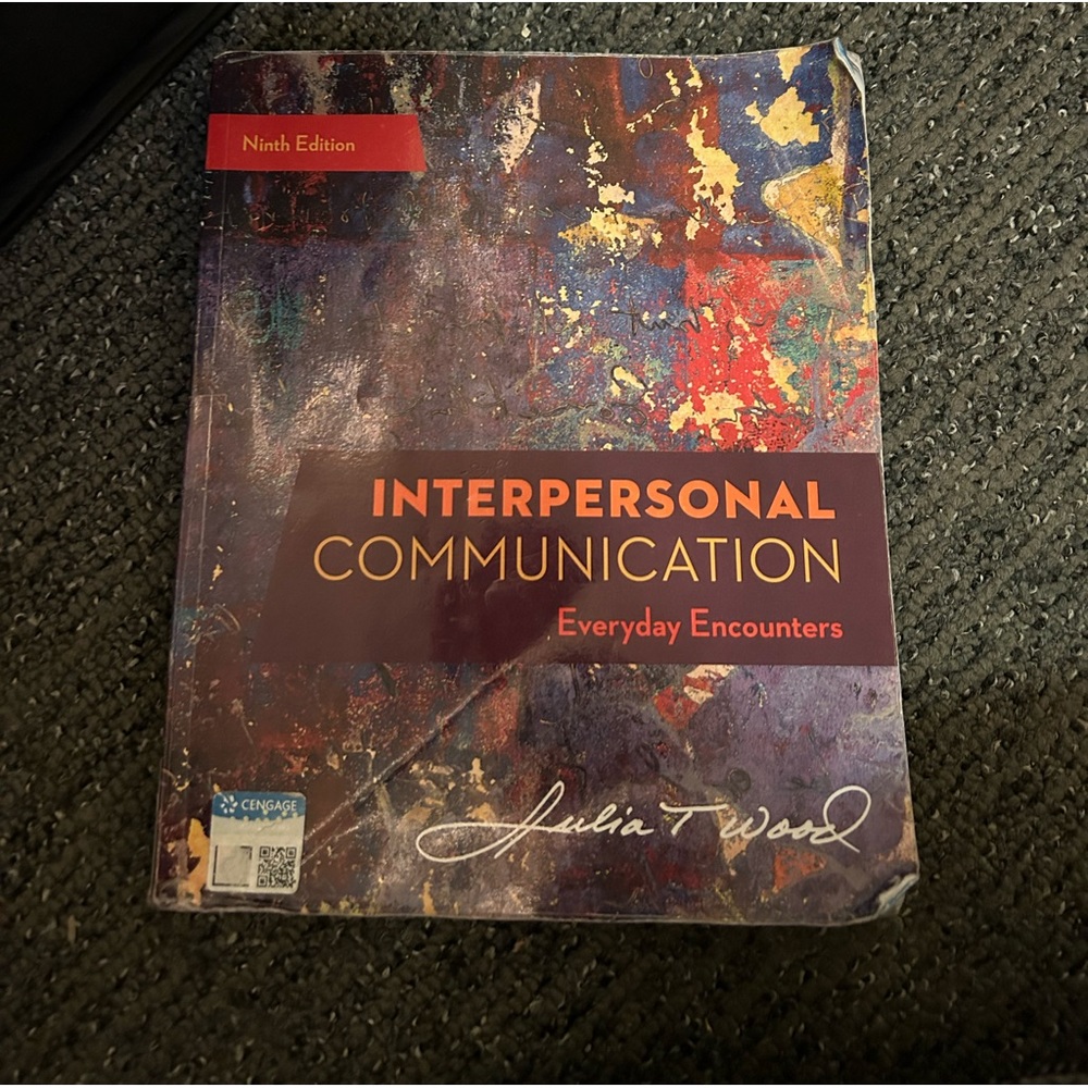 Interpersonal communication textbook